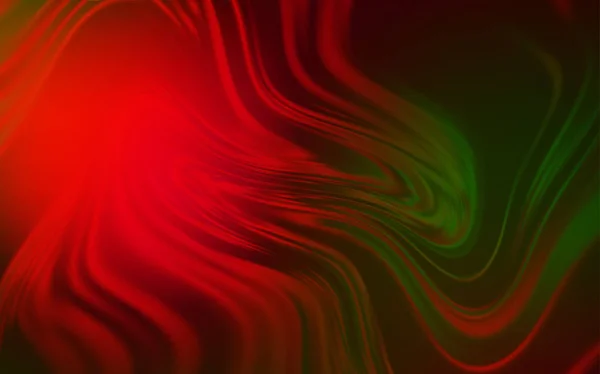 Modèle lumineux flou vert foncé, vecteur rouge. — Image vectorielle