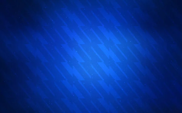 Textura vectorial azul oscuro con líneas de colores. — Vector de stock