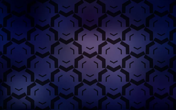 Dark Purple vector pattern with wry lines. — Stock Vector