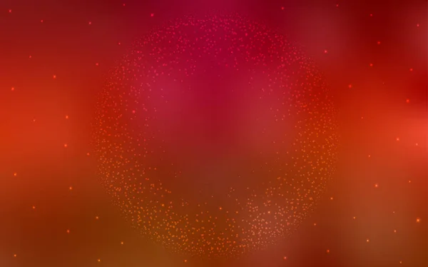 Textura vectorial rojo claro con estrellas de la Vía Láctea . — Vector de stock