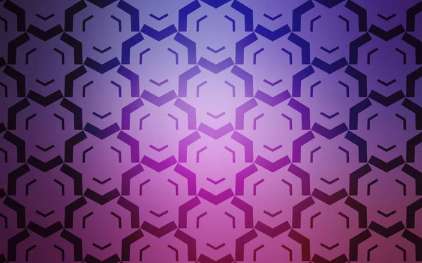 Luz púrpura, fondo vectorial rosa con líneas dobladas. — Vector de stock
