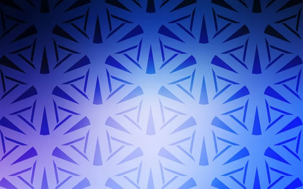 Hellrosa, blaues Vektormuster mit polygonalem Stil. — Stockvektor