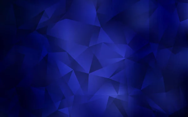 Oscuro vector azul diseño de poli baja. — Vector de stock