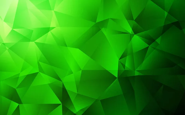 Hellgrüne Vektorgradienten Dreiecke Textur. — Stockvektor