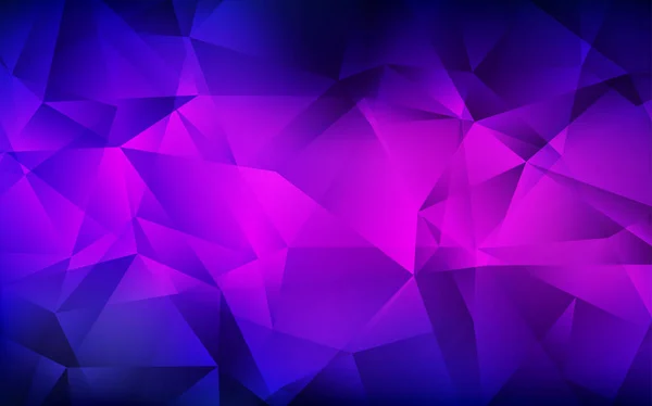 Dark Purple Vektor abstrakter Mosaikhintergrund. — Stockvektor