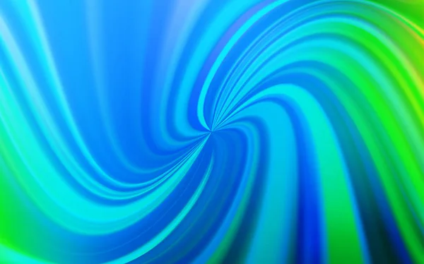 Ljusblå, grön vektor suddigt ljust mönster. — Stock vektor