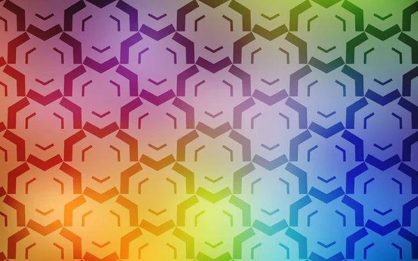 Licht Multicolor vector achtergrond met wrange lijnen. — Stockvector