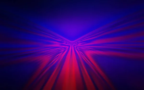 Donkerblauw, rode vectorachtergrond met gebogen lijnen. — Stockvector