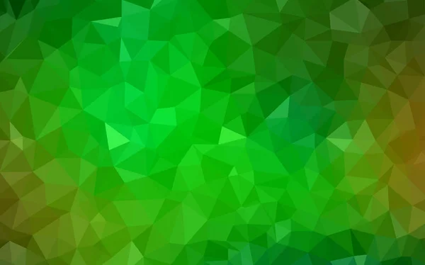 ライトグリーン、イエローベクトル輝く三角形レイアウト. — ストックベクタ