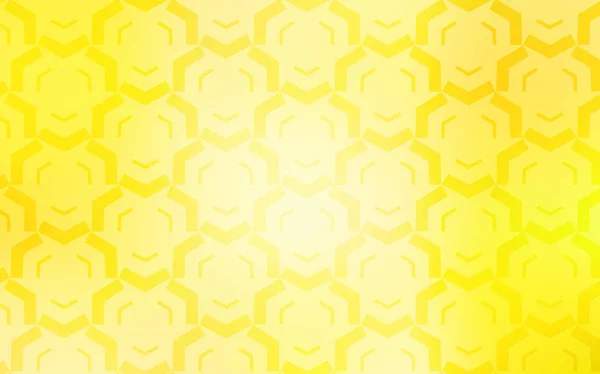 Layout vettoriale giallo chiaro con linee spiritose. — Vettoriale Stock