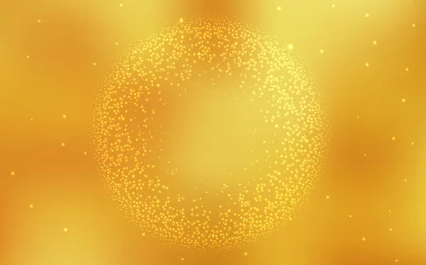 Texture vectorielle jaune foncé avec étoiles laiteuses . — Image vectorielle