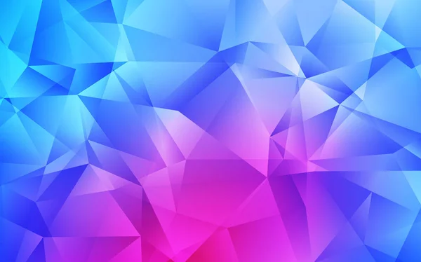 Rose clair, Vecteur bleu brillant mise en page triangulaire . — Image vectorielle