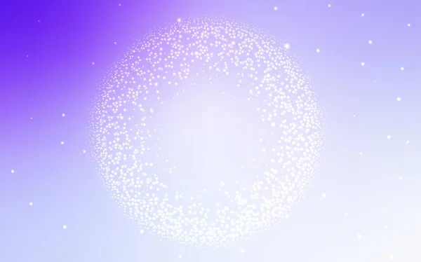 Licht paarse vector patroon met nachtelijke hemel sterren. — Stockvector