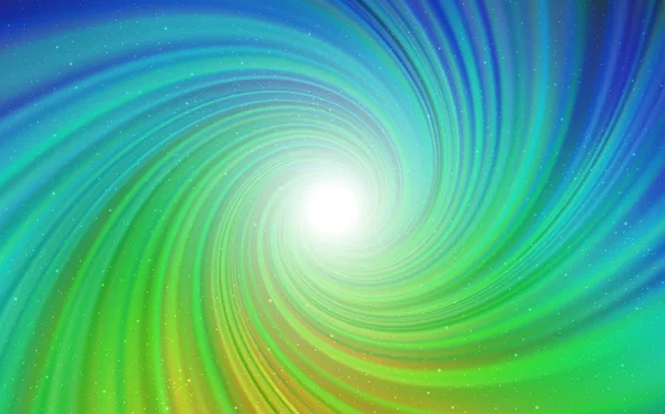 Açık mavi, kozmik yıldızlar ile yeşil vektör düzeni. — Stok Vektör