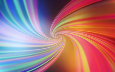 Açık Mavi, eğri çizgileri olan kırmızı vektör arkaplanı.