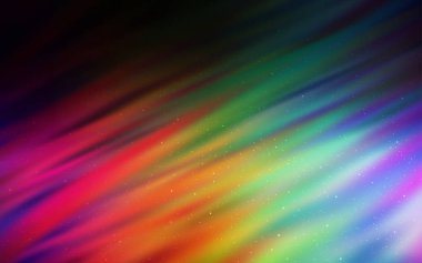 Uzay yıldızları ile koyu çok renkli vektör şablonu.