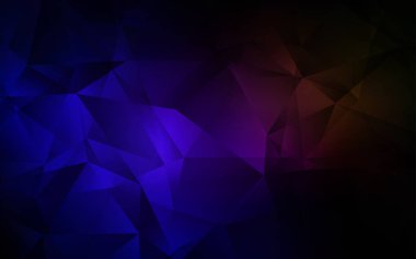 Koyu Mavi, Kırmızı vektör çokgen arkaplan.