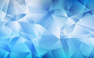 Açık BLUE vektör çokgen arkaplan.