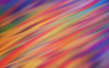 Açık Mavi, Uzay yıldızları ile sarı vektör şablonu.