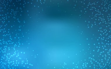 Kozmik Yıldızlar ile açık mavi vektör düzeni.