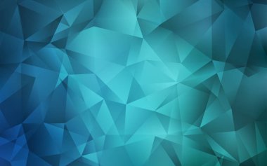 Açık BLUE vektör çokgen deseni.