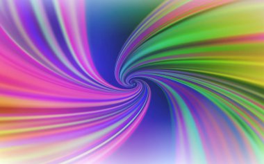 Kavisli çizgilerle açık çok renkli vektör düzeni.