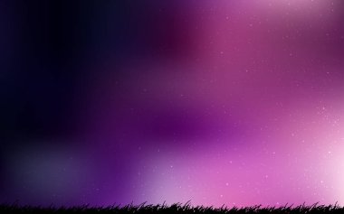 Koyu Mor, Samanyolu yıldızpembe vektör doku.