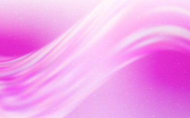Astronomik yıldızlarla açık pembe vektör arka planı.