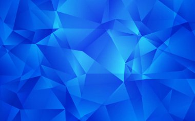 Açık mavi vektör degrade üçgenler şablonu.