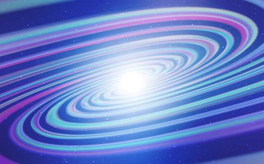 Açık Pembe, Kozmik yıldızlarla mavi vektör düzeni.