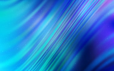 Kozmik Yıldızlar ile açık mavi vektör düzeni.