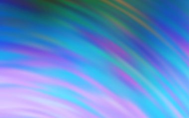 Açık Mavi, bükülmüş çizgilerle yeşil vektör dokusu.