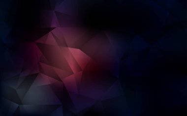 Koyu pembe vektör çokgen arkaplan.