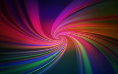 Eğri çizgileri olan koyu renkli vektör arkaplanı.