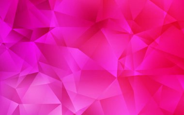 Açık Pembe vektör soyut poligonal şablon.