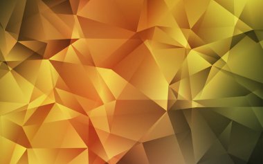 Koyu Yeşil, Sarı vektör düşük poli düzeni.