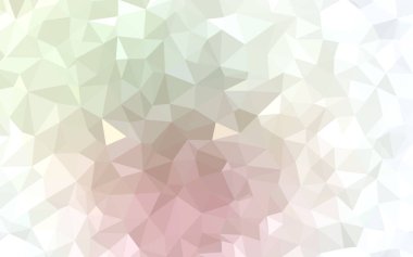 Hafif pembe, yeşil vektör soyut mozaik arka plan.