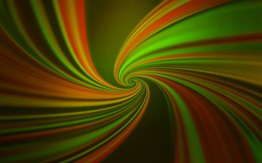 Eğri çizgileri olan koyu yeşil vektör deseni.