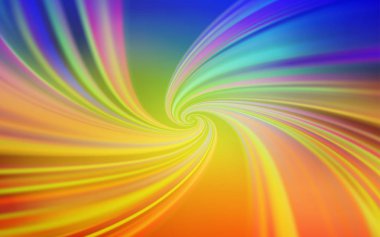 Açık Mavi, bükülmüş çizgilerle sarı vektör dokusu.