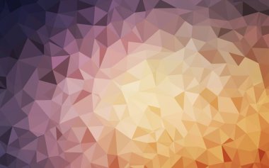 Açık Pembe, Sarı vektör parlayan üçgen düzen.