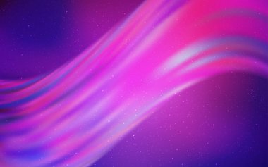 Açık mor, galaksi yıldızları ile pembe vektör arka plan.