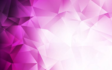 Açık Pembe vektör çokgen arkaplan.
