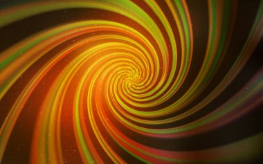 Uzay yıldızları ile Koyu Turuncu vektör şablonu.