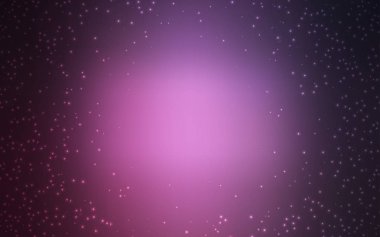 Koyu pembe vektör düzen kozmik yıldız ile.