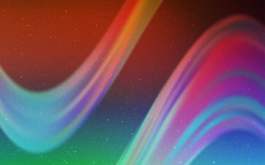 Açık Yeşil, Galaksi yıldızları ile kırmızı vektör arka plan.