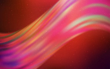 Işık kırmızı, sarı vektör arka plan gökada yıldız ile.