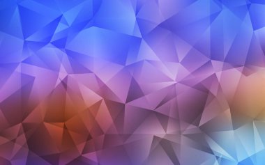 Açık Mavi, Sarı vektör soyut mozaik desen.