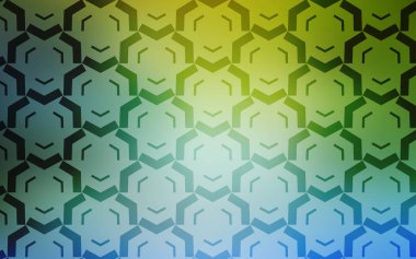 Açık mavi, vektör zemin eğri çizgiler ile yeşil.