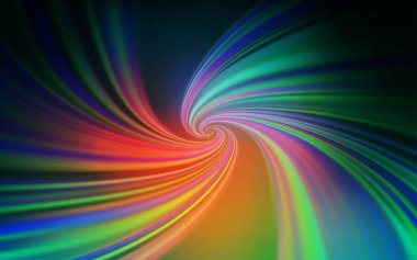 Açık Mavi, eğri çizgili kırmızı vektör arkaplanı.