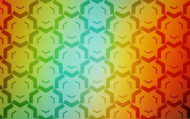 Kavisli çizgilere sahip Açık Çok Renkli vektör zemini.